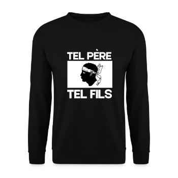 Corse Corsu Corssica 2B Head De Maure Corsica - Sweat-shirt Unisexe - noir - Devant - Alina (178cm) & Michal (187cm)
