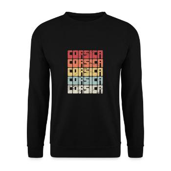 Corse Corsu Corssica 2B Head De Maure Corsica - Sweat-shirt Unisexe - noir - Devant - Alina (178cm) & Michal (187cm)