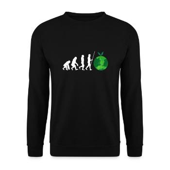 Recycle Reuse Renew Rethink Wind Turbine - Wind - Unisex Sweatshirt - black - Front - Alina (178cm) & Michal (187cm)