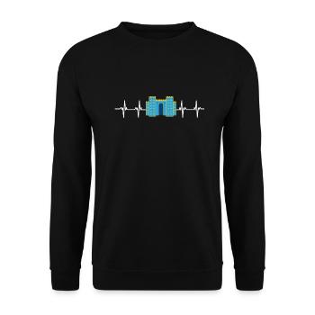 Assyrian Mythology Sumerian Mesopotamia - Unisex Sweatshirt - black - Front - Alina (178cm) & Michal (187cm)