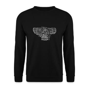 Assyrian Mythology Sumerian Mesopotamia - Unisex Sweatshirt - black - Front - Alina (178cm) & Michal (187cm)
