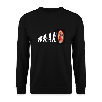 Our Lady Of Guadalupe Virgin Mary - Unisex Sweatshirt - black - Front - Alina (178cm) & Michal (187cm)