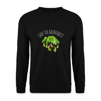 Save The Rainforest - Unisex Sweatshirt - black - Front - Alina (178cm) & Michal (187cm)