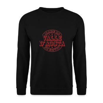 Italie Italien Vallée d’Aoste - Sweat-shirt Unisexe - noir - Devant - Alina (178cm) & Michal (187cm)