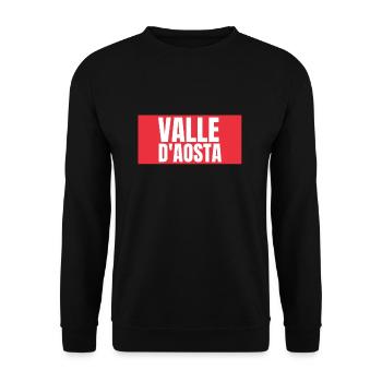 Italy Italian Aosta Valley - Unisex Pullover - Schwarz - Vorne - Alina (178cm) & Michal (187cm)