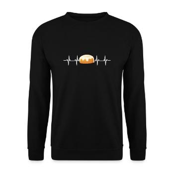 Cinnamon Roll And Cinnamon Buns - Unisex Sweatshirt - black - Front - Alina (178cm) & Michal (187cm)