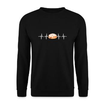 Cinnamon Roll And Cinnamon Buns - Unisex Sweatshirt - black - Front - Alina (178cm) & Michal (187cm)