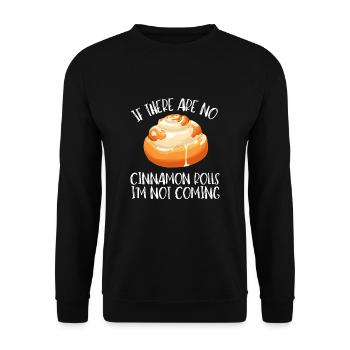 Cinnamon Roll And Cinnamon Buns - Unisex Sweatshirt - black - Front - Alina (178cm) & Michal (187cm)