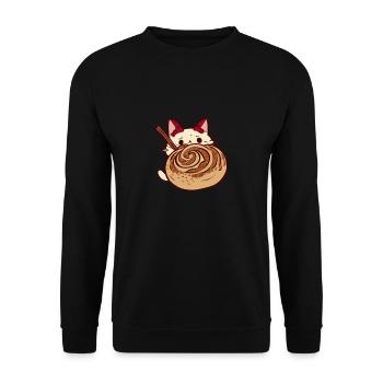 Cinnamon Roll And Cinnamon Buns - Unisex Sweatshirt - black - Front - Alina (178cm) & Michal (187cm)