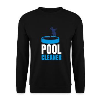 Pool Guy Maintenance And Swimming Pool Cleaner - Unisex Pullover - Schwarz - Vorne - Alina (178cm) & Michal (187cm)