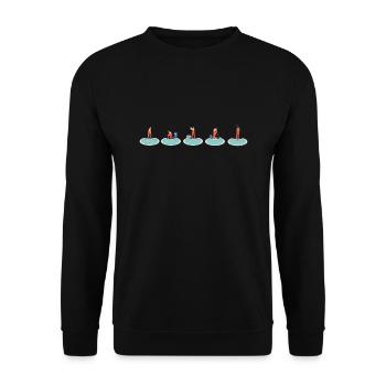 Pool Guy Maintenance And Swimming Pool Cleaner - Unisex Pullover - Schwarz - Vorne - Alina (178cm) & Michal (187cm)