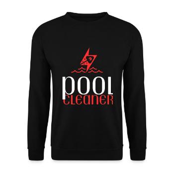 Pool Guy Maintenance And Swimming Pool Cleaner - Unisex Pullover - Schwarz - Vorne - Alina (178cm) & Michal (187cm)