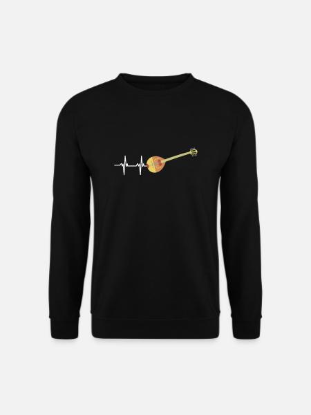 Irish Bouzouki Instrument Greek - Unisex Pullover - Schwarz