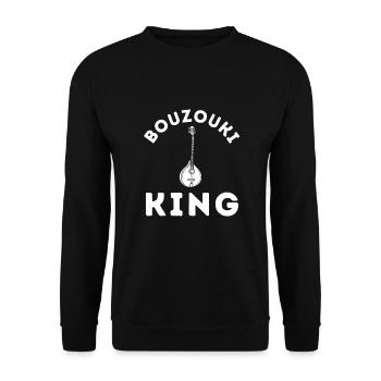 Bouzouki Irlandais Instrument Grec - Sweat-shirt Unisexe - noir - Devant - Alina (178cm) & Michal (187cm)