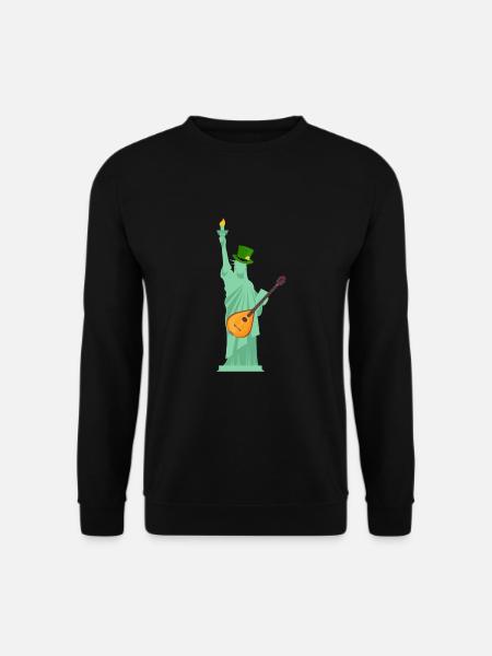 Irish Bouzouki Instrument Greek - Unisex Pullover - Schwarz