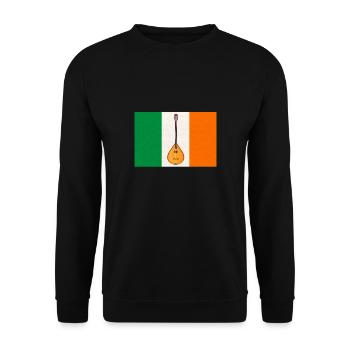 Bouzouki Irlandais Instrument Grec - Sweat-shirt Unisexe - noir - Devant - Alina (178cm) & Michal (187cm)