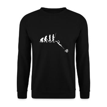 Lionfish Save The Reef Eat Lionfish Spearfishing - Unisex Pullover - Schwarz - Vorne - Alina (178cm) & Michal (187cm)