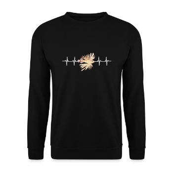 Lionfish Save The Reef Eat Lionfish Spearfishing - Unisex Pullover - Schwarz - Vorne - Alina (178cm) & Michal (187cm)