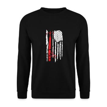 Lionfish Save The Reef Eat Lionfish Spearfishing - Unisex Pullover - Schwarz - Vorne - Alina (178cm) & Michal (187cm)