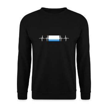 Russian Flag - Altai Republic - Unisex Sweatshirt - black - Front - Alina (178cm) & Michal (187cm)