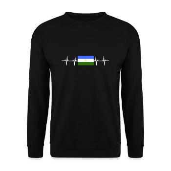 Drapeau russe - Bachkortostan - Sweat-shirt Unisexe - noir - Devant - Alina (178cm) & Michal (187cm)