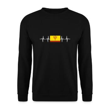 Drapeau russe - Tchouvachie - Sweat-shirt Unisexe - noir - Devant - Alina (178cm) & Michal (187cm)