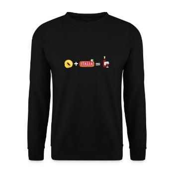Italian Penne Pasta Tortellini - Unisex Pullover - Schwarz - Vorne - Alina (178cm) & Michal (187cm)