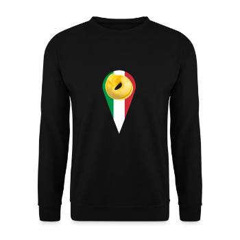 Italian Penne Pasta Tortellini - Unisex Pullover - Schwarz - Vorne - Alina (178cm) & Michal (187cm)