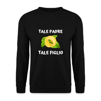 Italian Penne Pasta Tortellini - Unisex Pullover - Schwarz - Vorne - Alina (178cm) & Michal (187cm)