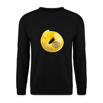 Italian Penne Pasta Tortellini - Unisex Pullover - Schwarz - Vorne - Alina (178cm) & Michal (187cm)