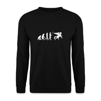Greek Mythology Gods Ancient Greece - Unisex Sweatshirt - black - Front - Alina (178cm) & Michal (187cm)