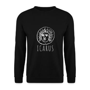 Greek Mythology Gods Ancient Greece - Unisex Sweatshirt - black - Front - Alina (178cm) & Michal (187cm)