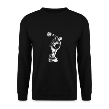 Greek Mythology Gods Ancient Greece - Unisex Sweatshirt - black - Front - Alina (178cm) & Michal (187cm)