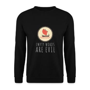 Greek Mythology Gods Ancient Greece - Unisex Sweatshirt - black - Front - Alina (178cm) & Michal (187cm)