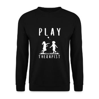 Play Therapist - Recreational Therapy Therapist RT - Unisex Sweatshirt - black - Front - Alina (178cm) & Michal (187cm)