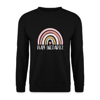 Play Therapist - Recreational Therapy Therapist RT - Unisex Sweatshirt - black - Front - Alina (178cm) & Michal (187cm)