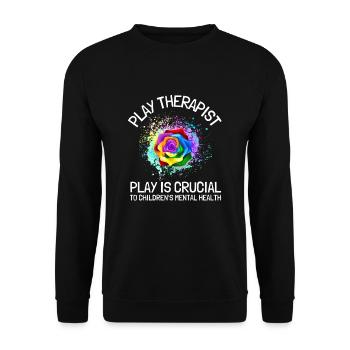 Play Therapist - Recreational Therapy Therapist RT - Unisex Sweatshirt - black - Front - Alina (178cm) & Michal (187cm)