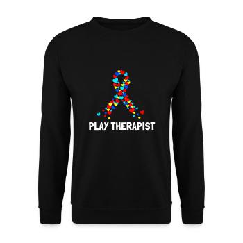 Play Therapist - Recreational Therapy Therapist RT - Unisex Sweatshirt - black - Front - Alina (178cm) & Michal (187cm)