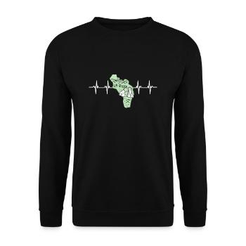 Argentine Flag La Rioja - Sweat-shirt Unisexe - noir - Devant - Alina (178cm) & Michal (187cm)