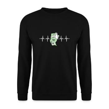 Argentina Flag Santa Cruz - Unisex Sweatshirt - black - Front - Alina (178cm) & Michal (187cm)