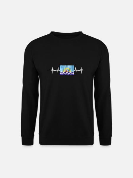 Argentina Flag Santa Cruz - Unisex Sweatshirt - black
