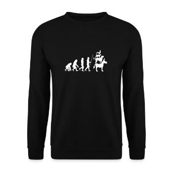 Bremen Town Musicians - Unisex Pullover - Schwarz - Vorne - Alina (178cm) & Michal (187cm)