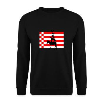 Bremen Town Musicians - Unisex Pullover - Schwarz - Vorne - Alina (178cm) & Michal (187cm)