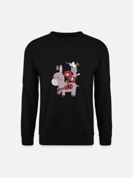 Bremen Town Musicians - Unisex Sweatshirt - black
