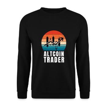 Altcoin Traders - Unisex Pullover - Schwarz - Vorne - Alina (178cm) & Michal (187cm)