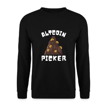 Altcoin Traders - Unisex Pullover - Schwarz - Vorne - Alina (178cm) & Michal (187cm)