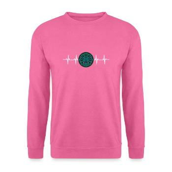 Calendrier aztèque - Quetzalcoatl - Sweat-shirt Unisexe - rose - Devant