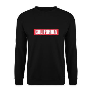 California This Place - Unisex Sweatshirt - black - Front - Alina (178cm) & Michal (187cm)