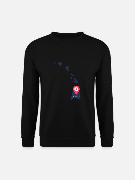 Île de Waikiki Honolulu - Sweat-shirt Unisexe - noir