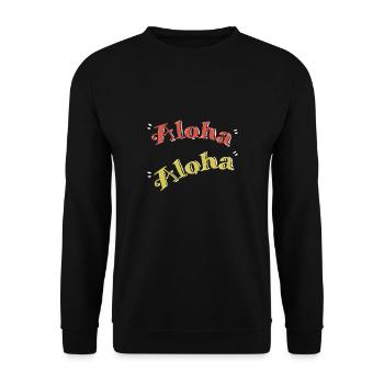 Waikiki Île d’Honolulu - Sweat-shirt Unisexe - noir - Devant - Alina (178cm) & Michal (187cm)